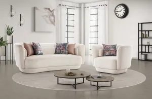 Pretoria Ivory Sofa Set