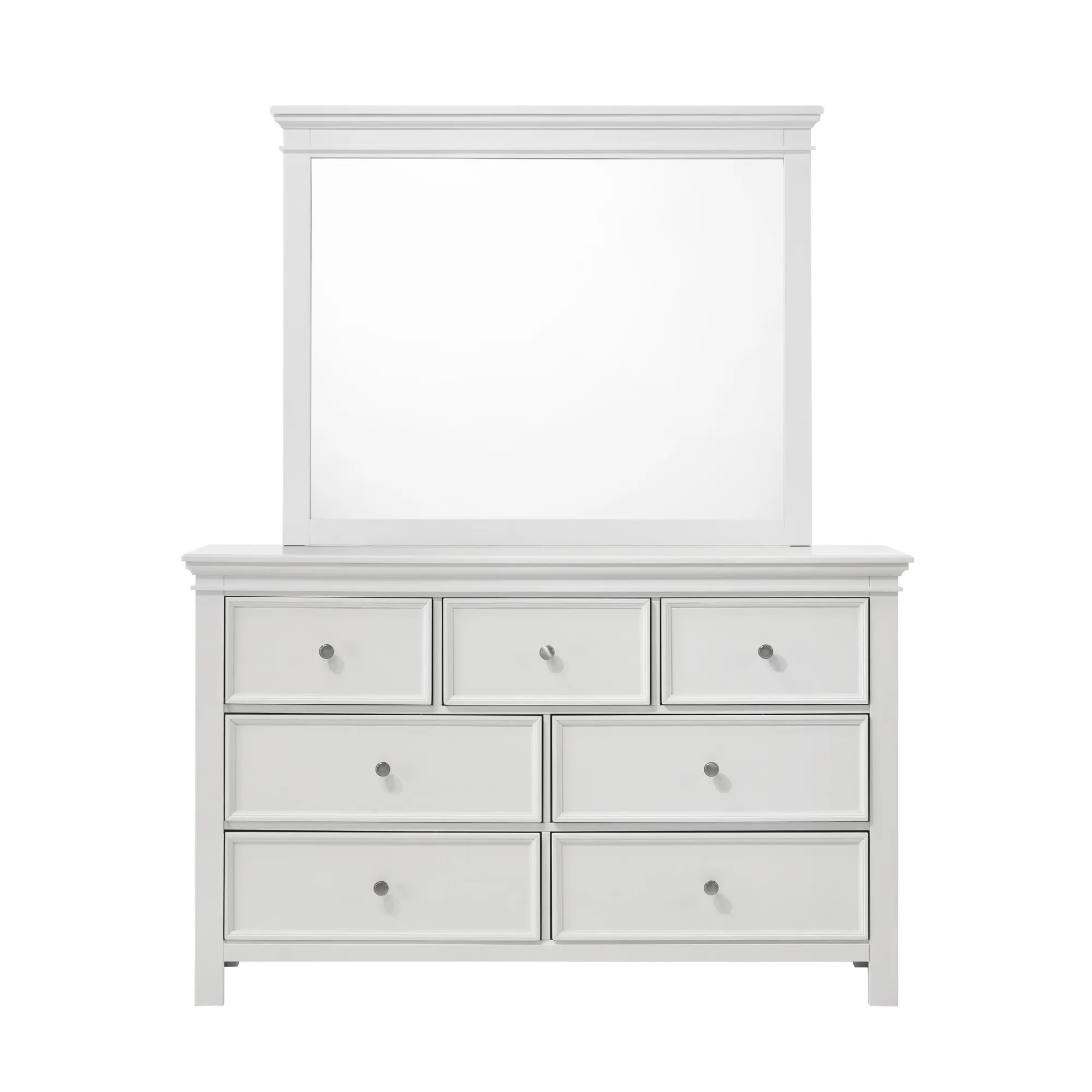 Provence White Wood Mirror