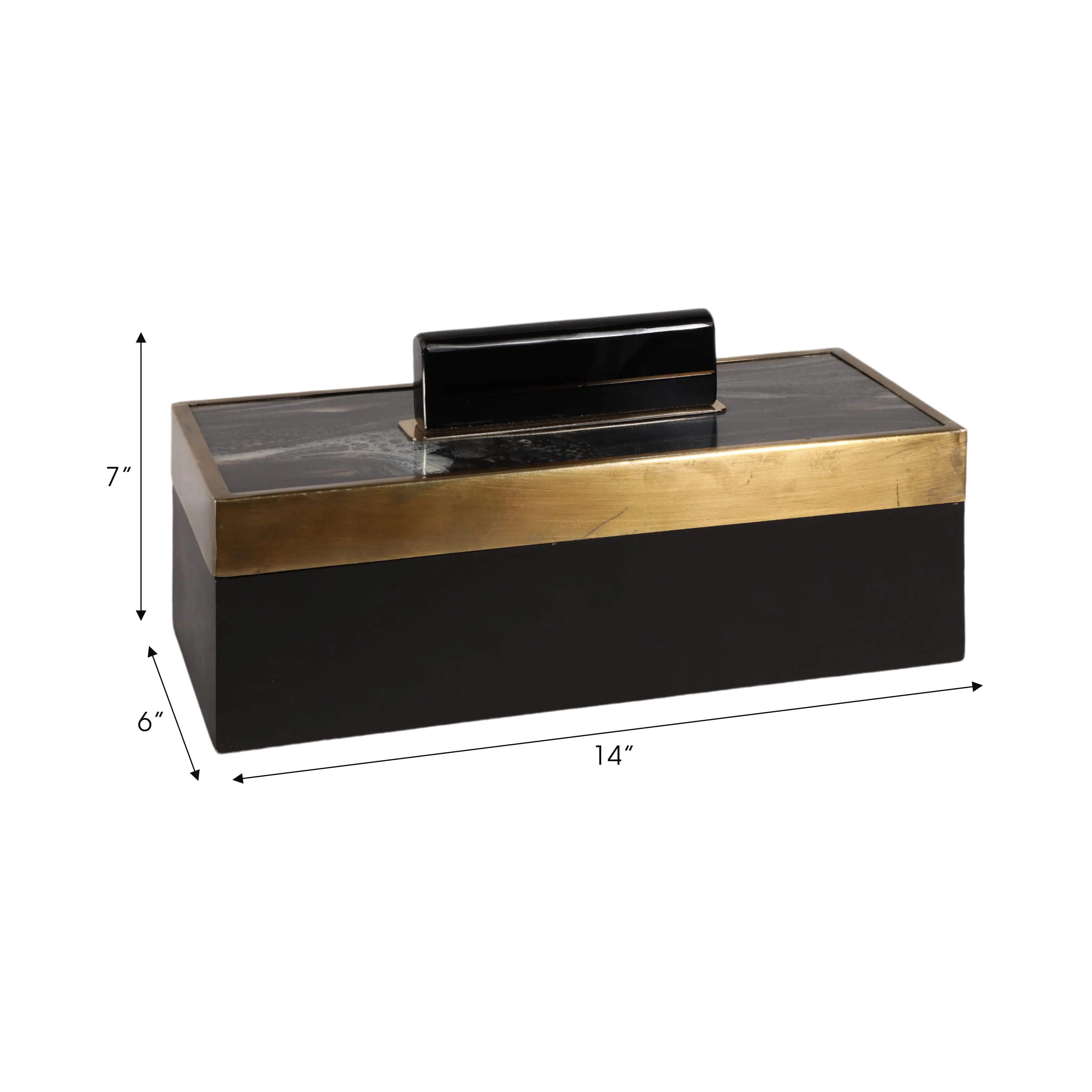 Resin, 14x6" Wheatly Black Box