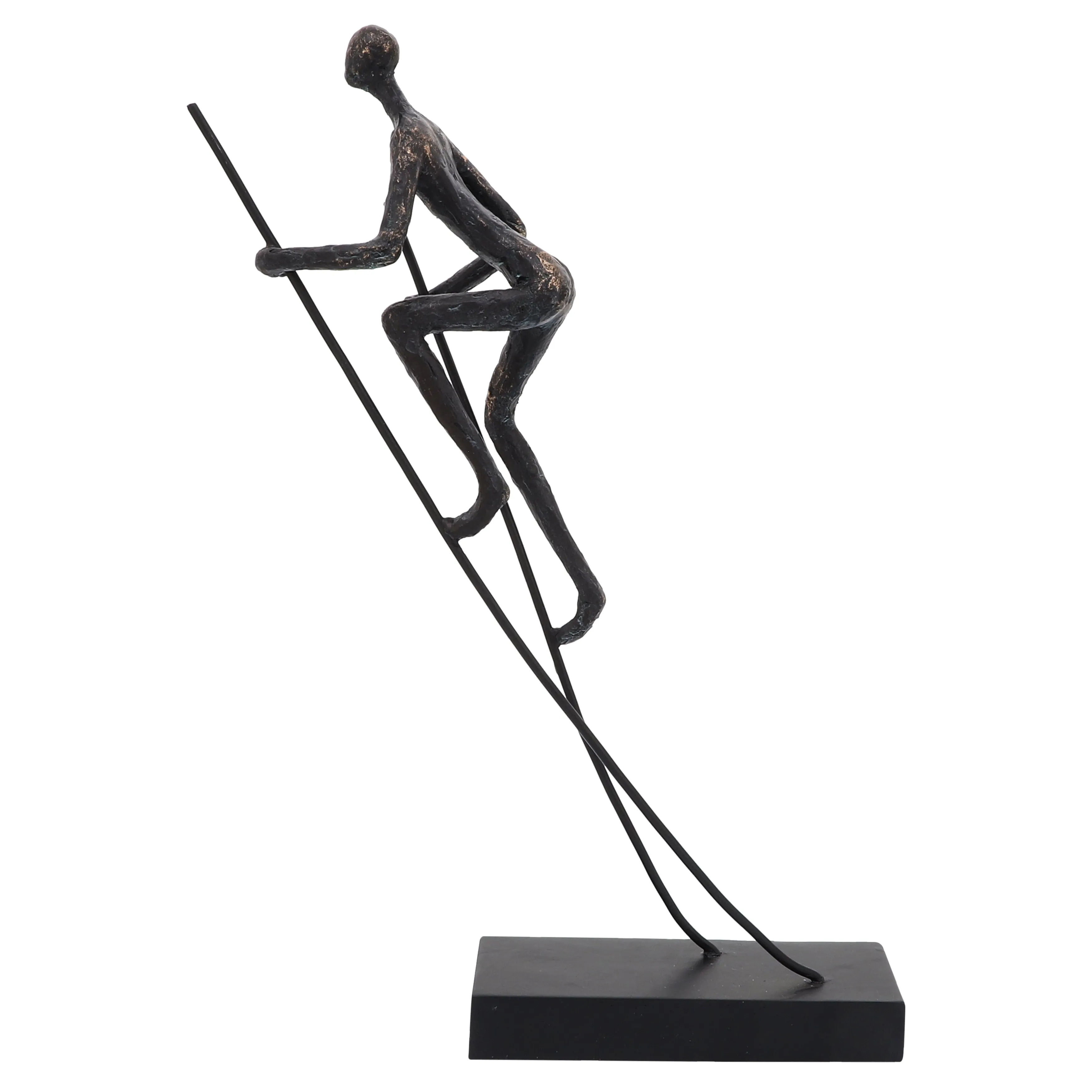 RESIN, 15"H  MAN ON STILTS, BRONZE