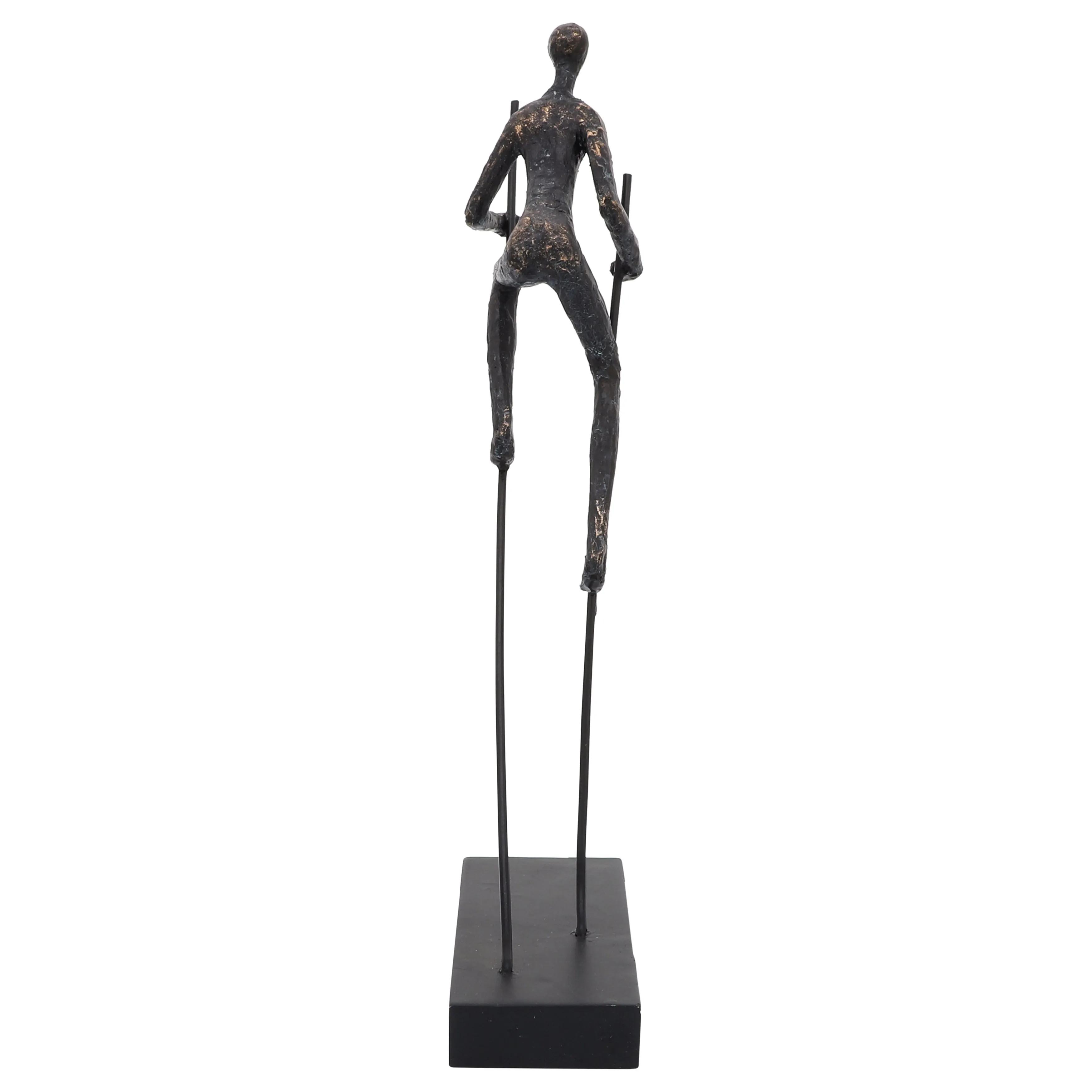 RESIN, 15"H  MAN ON STILTS, BRONZE