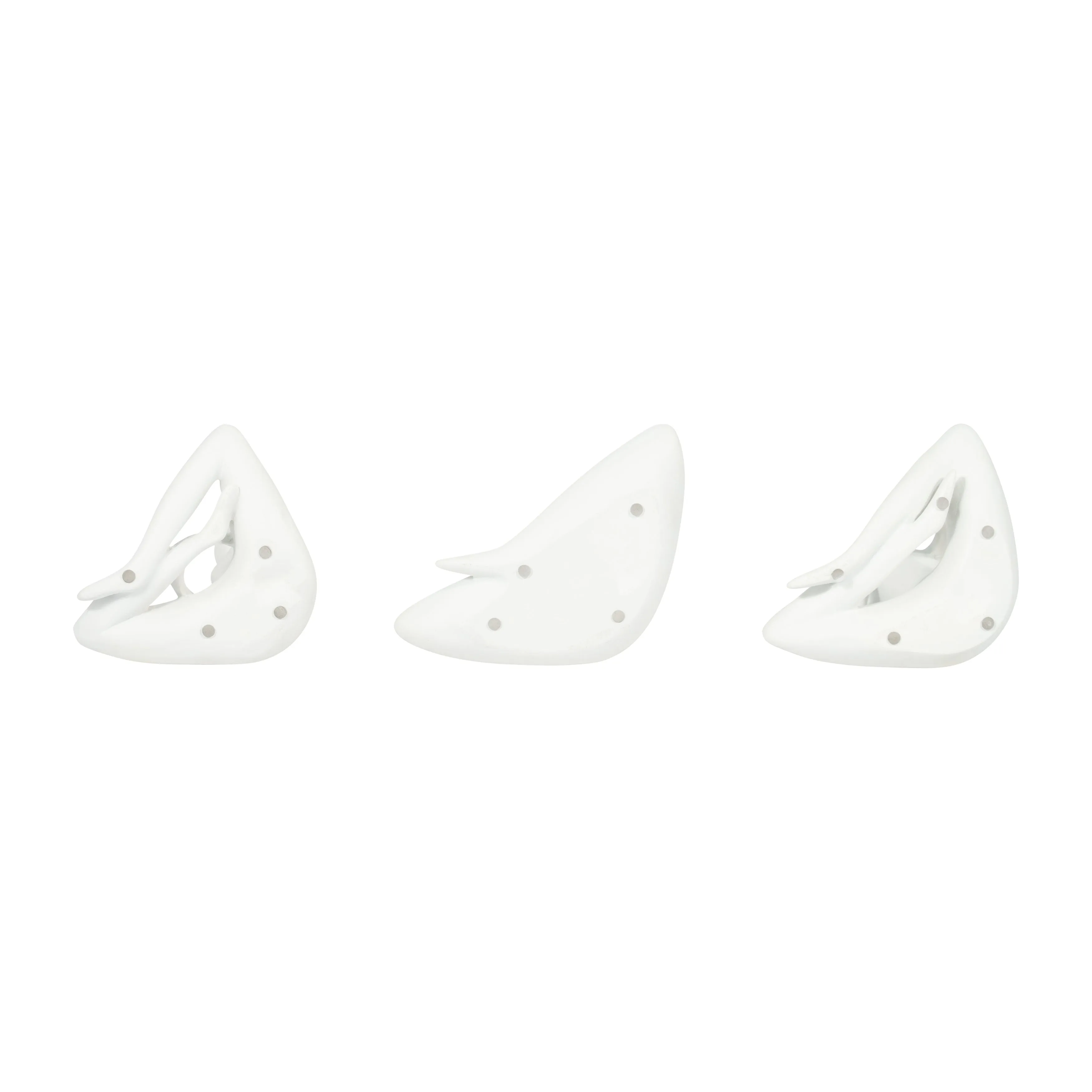 RESIN, S/3 10"H YOGA LADIES, WHT