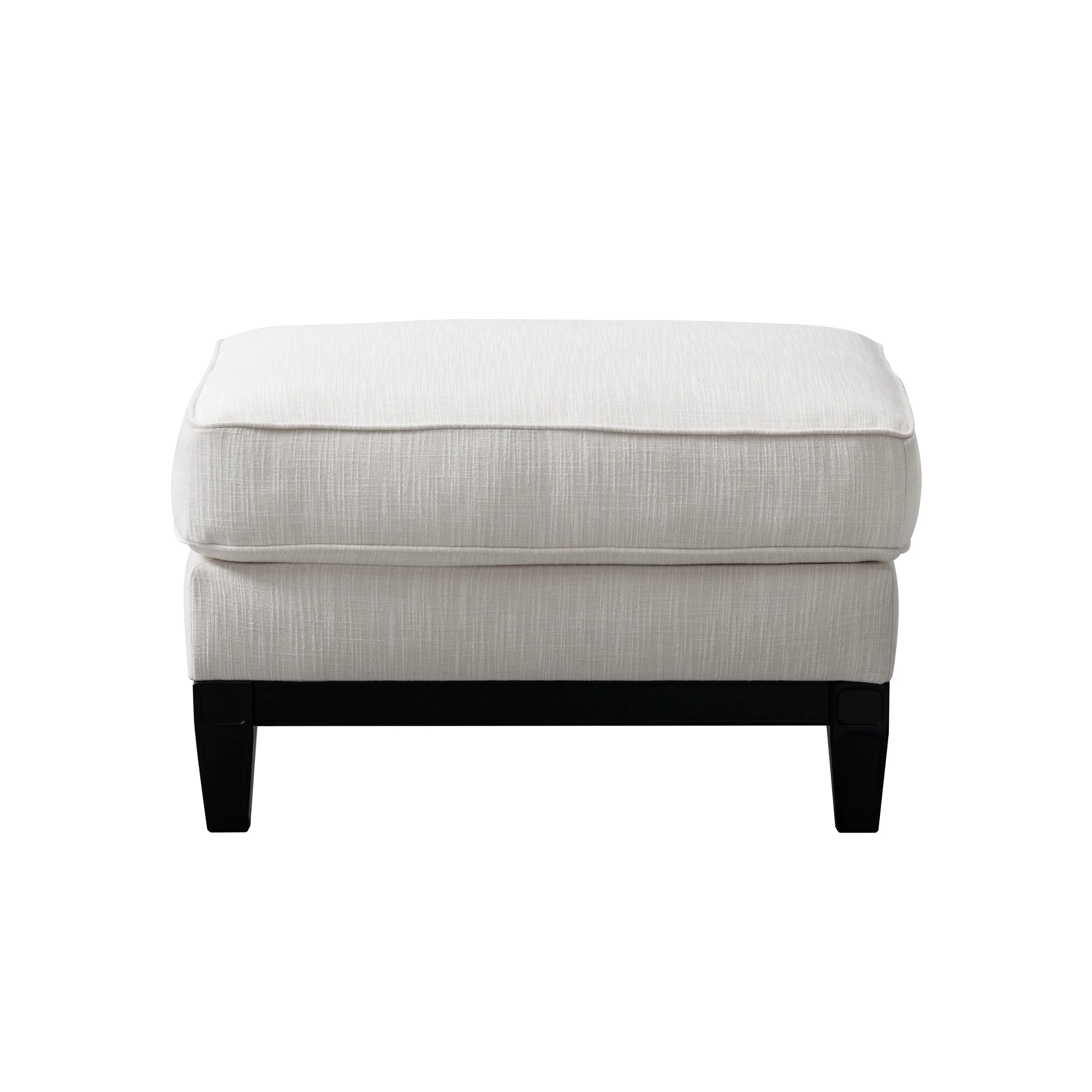 Romanian Key Beige Ottoman