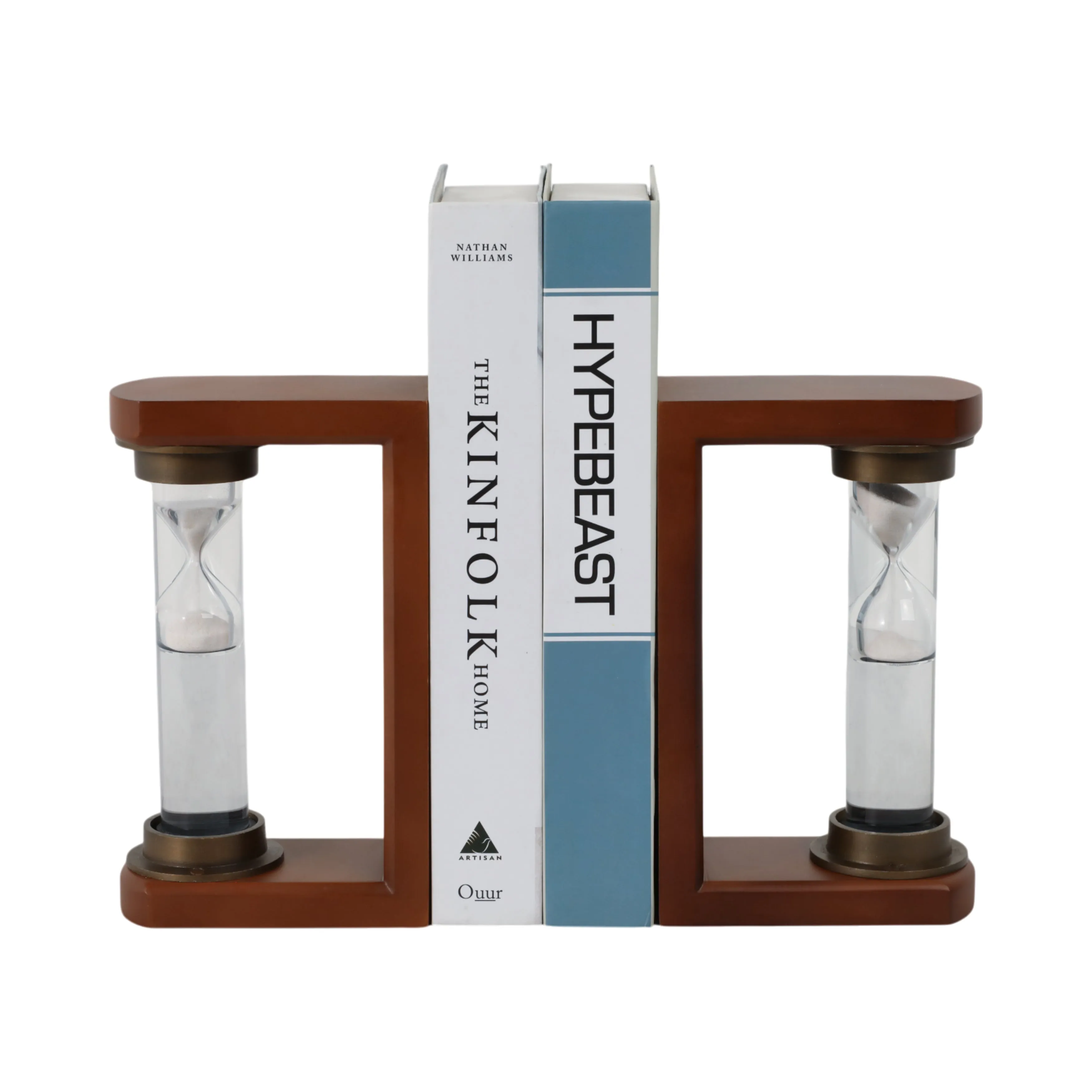 S/2 10" Levine Hourglass Bookends