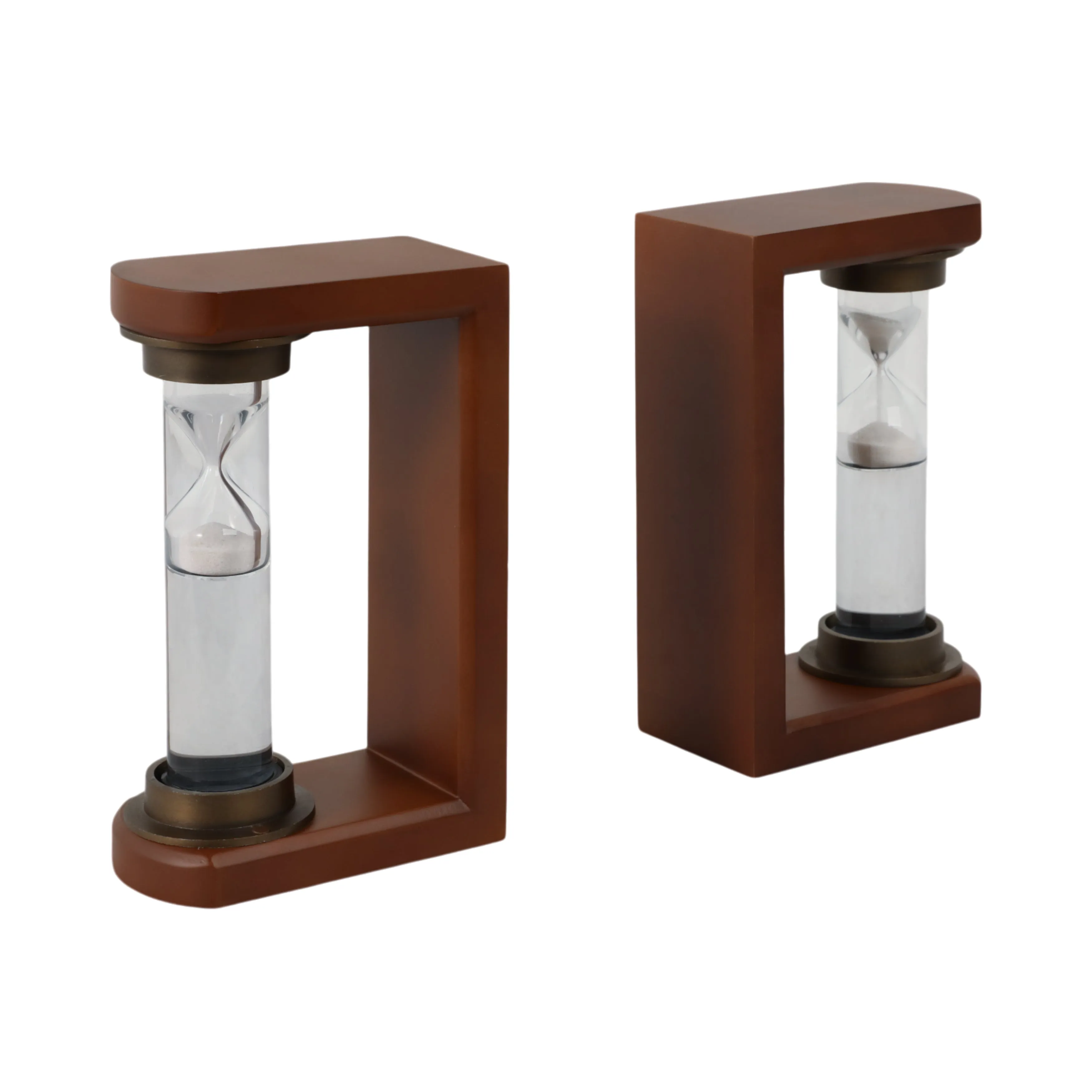 S/2 10" Levine Hourglass Bookends