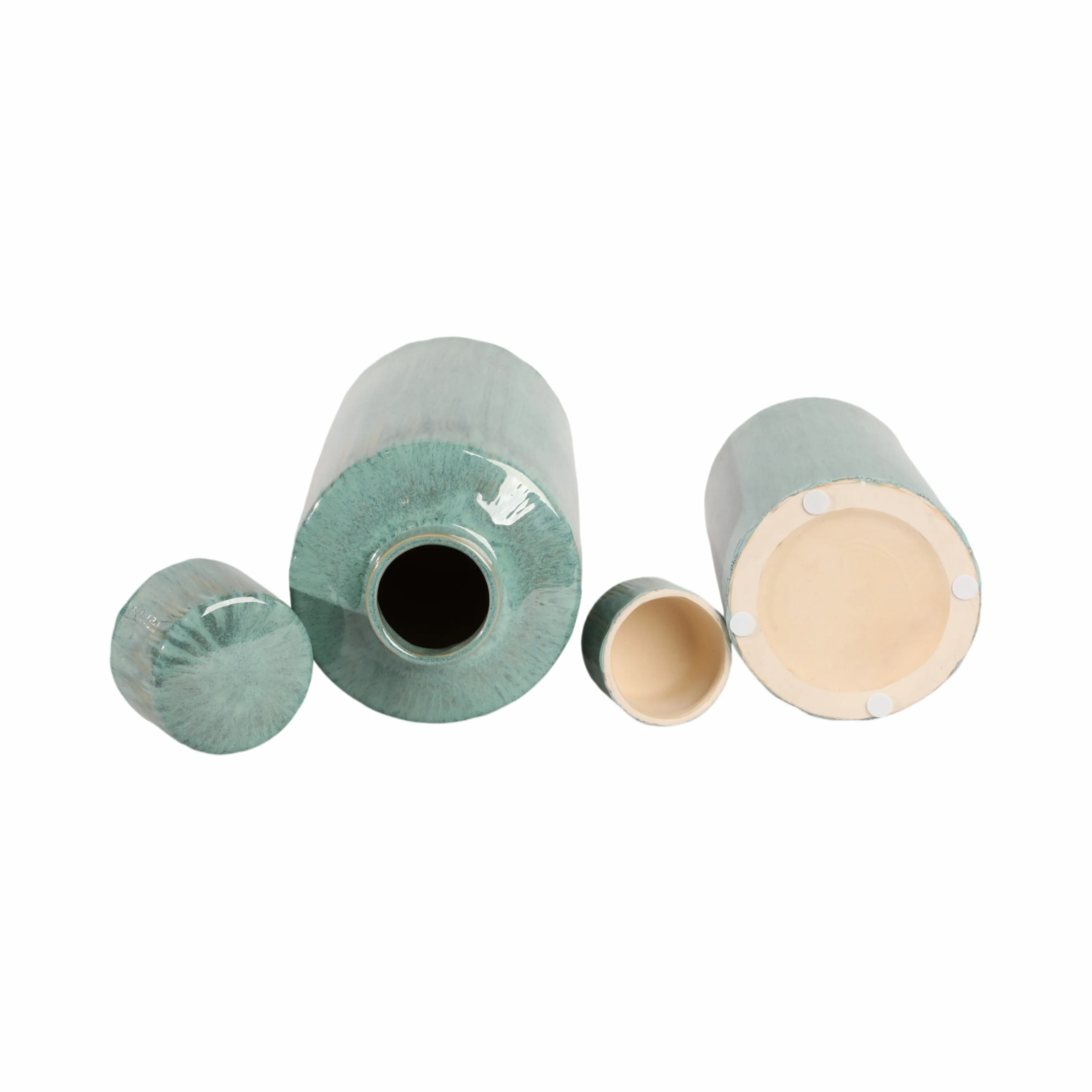 S/2 14/19" Corvallis Ceramic Canisters