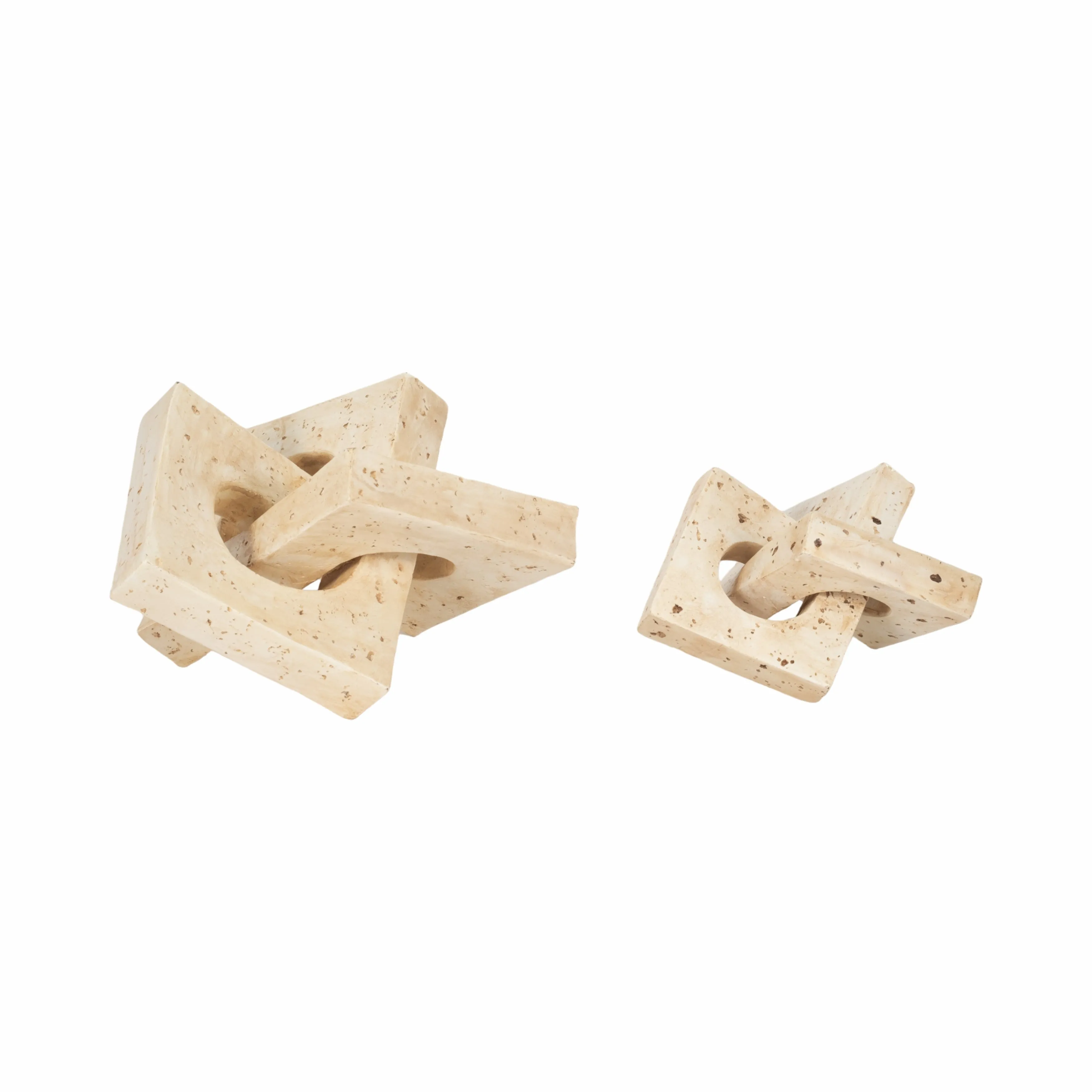 S/2 7/10" NUPTSE OBJECTS, NATURAL