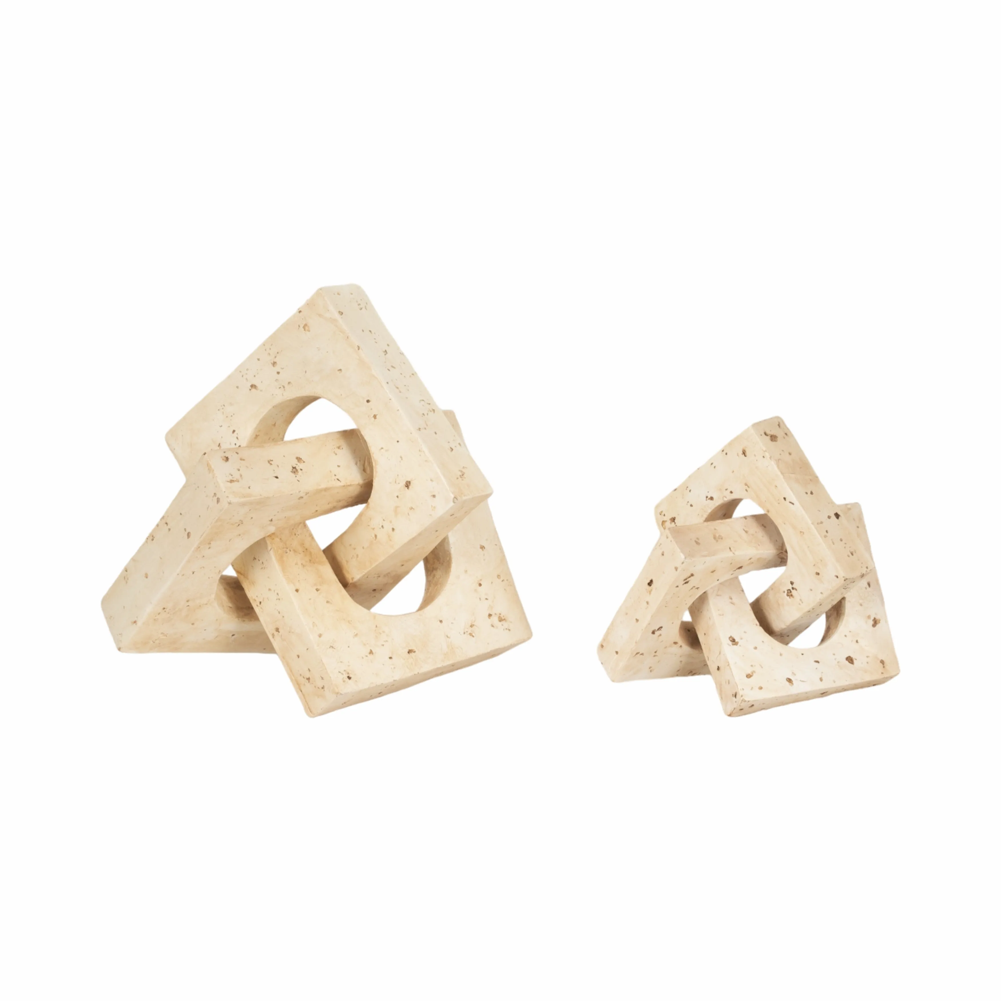 S/2 7/10" NUPTSE OBJECTS, NATURAL