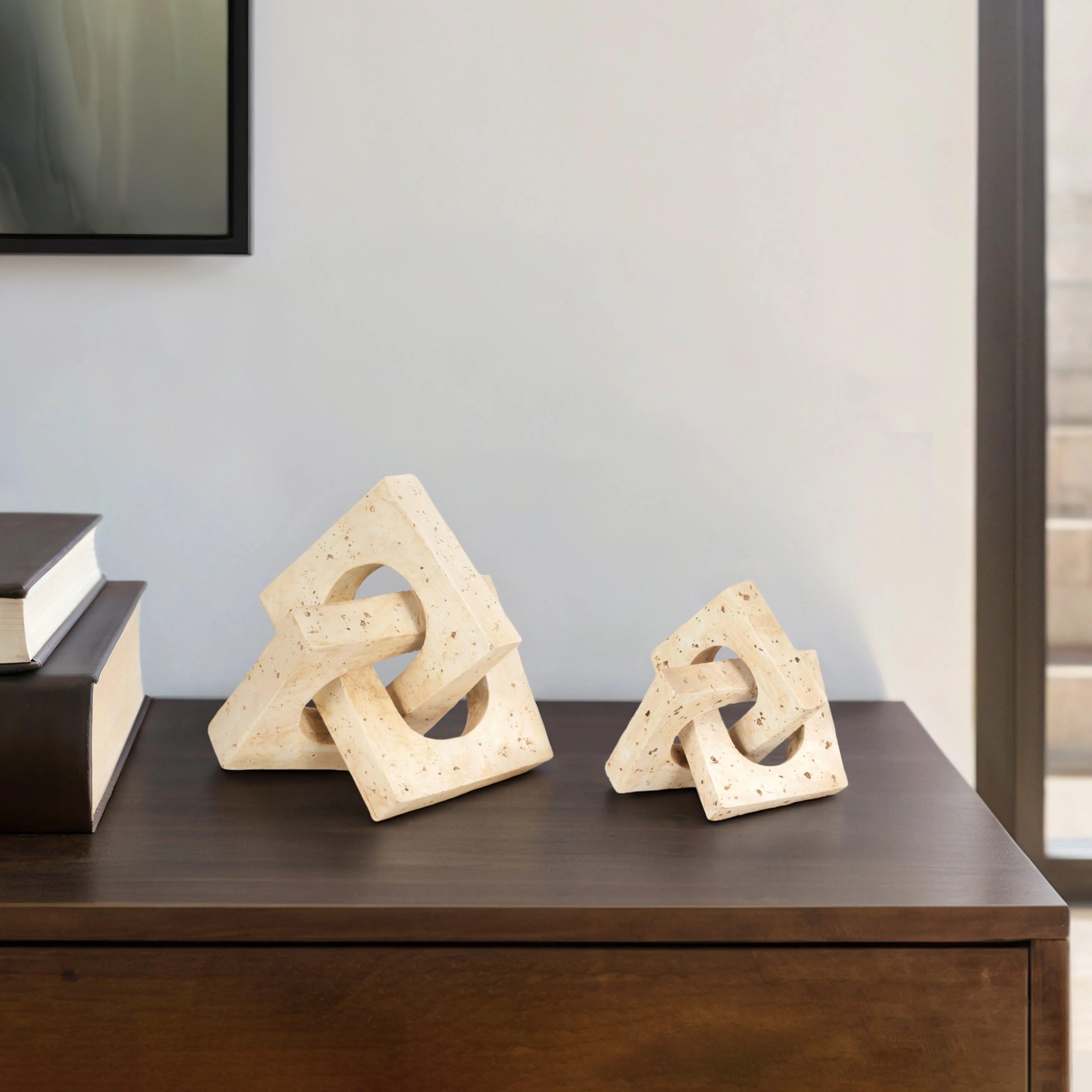 S/2 7/10" NUPTSE OBJECTS, NATURAL