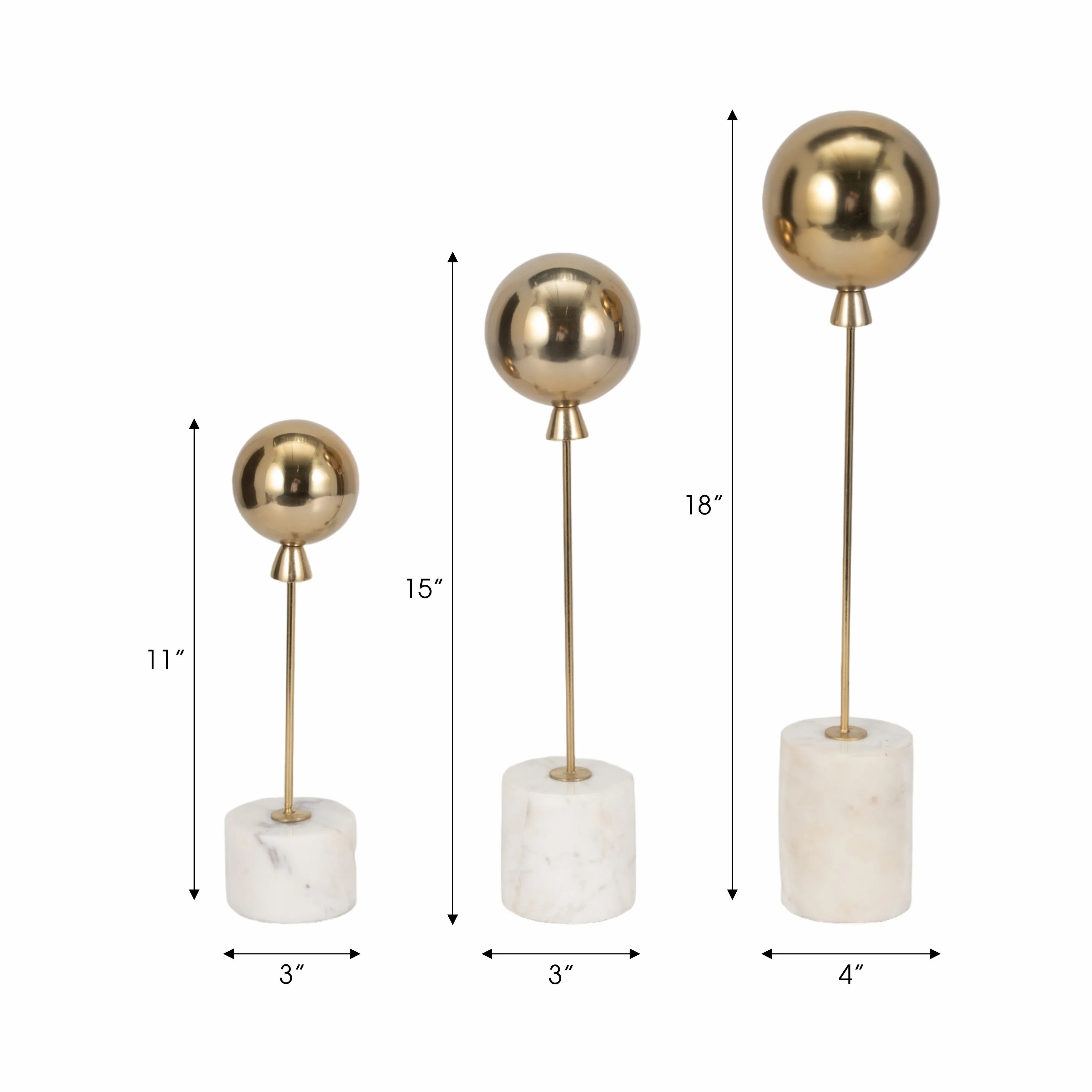 S/3 11/15/18" Palu Gold Baloons