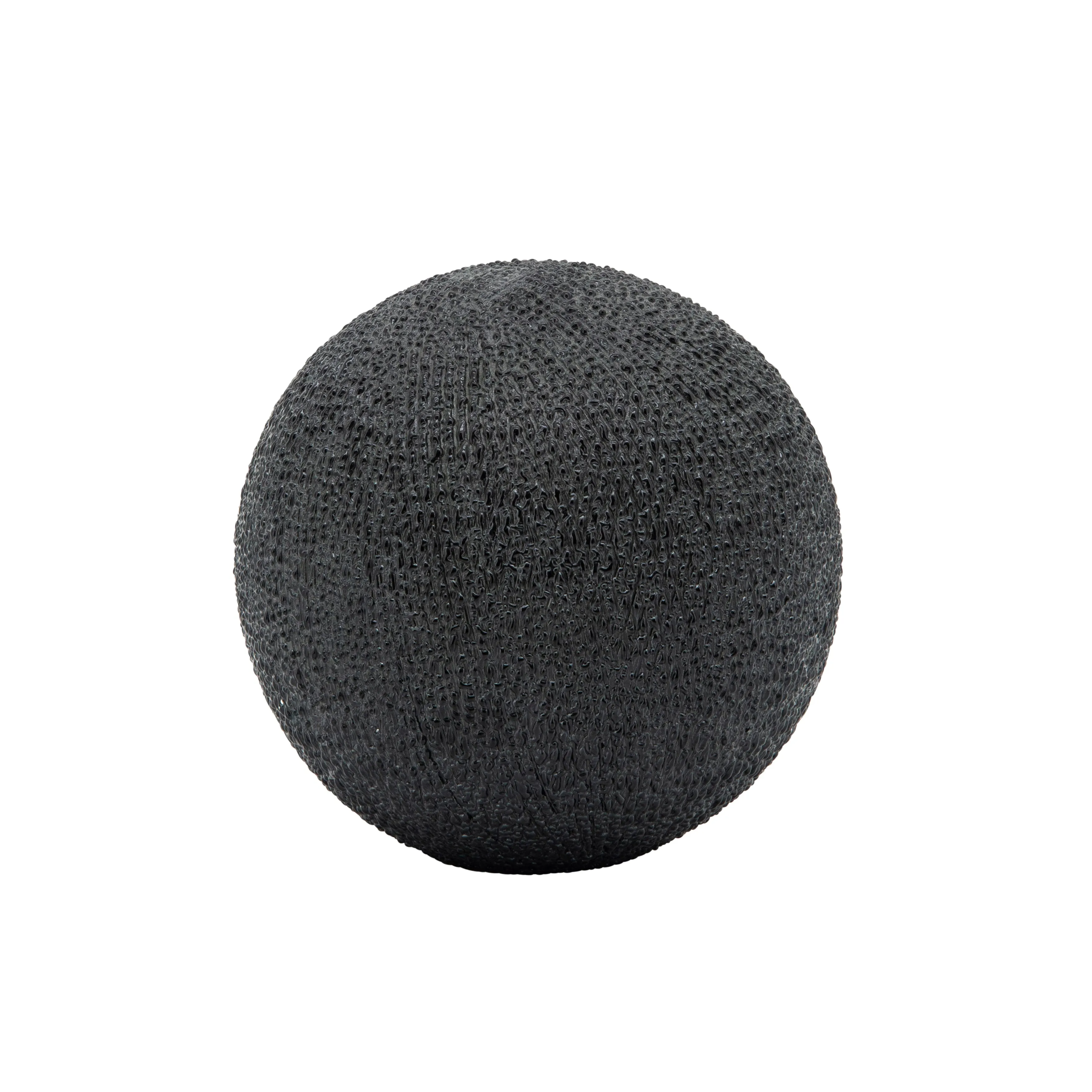 S/3  6/5/4" BEADED ORBS, BLACK