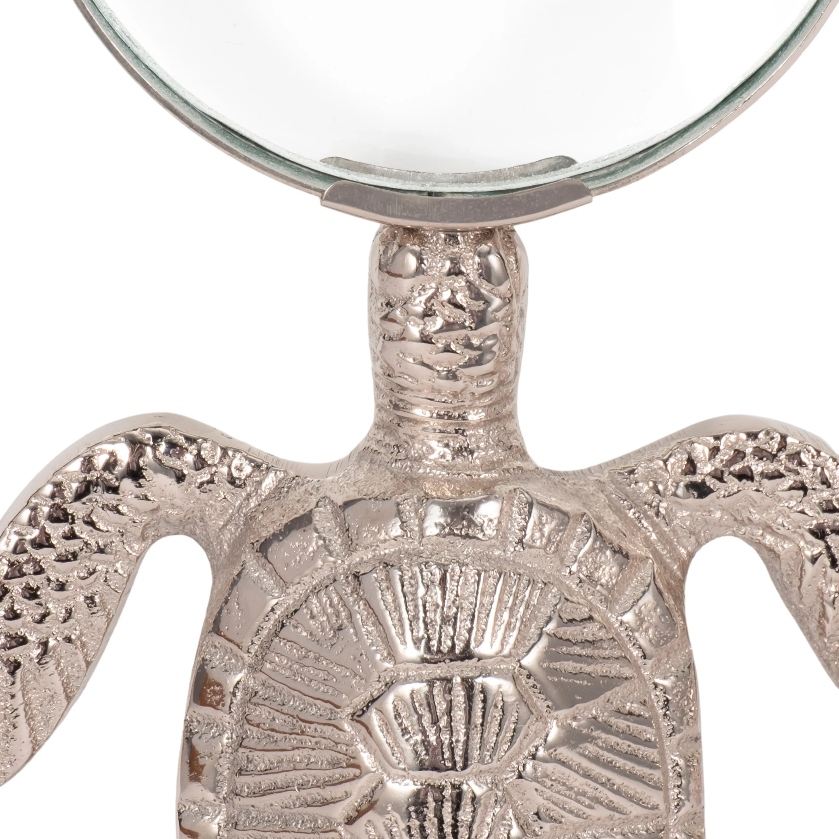S/3 7" Coastal Icons Magnifying Glasses, Silver