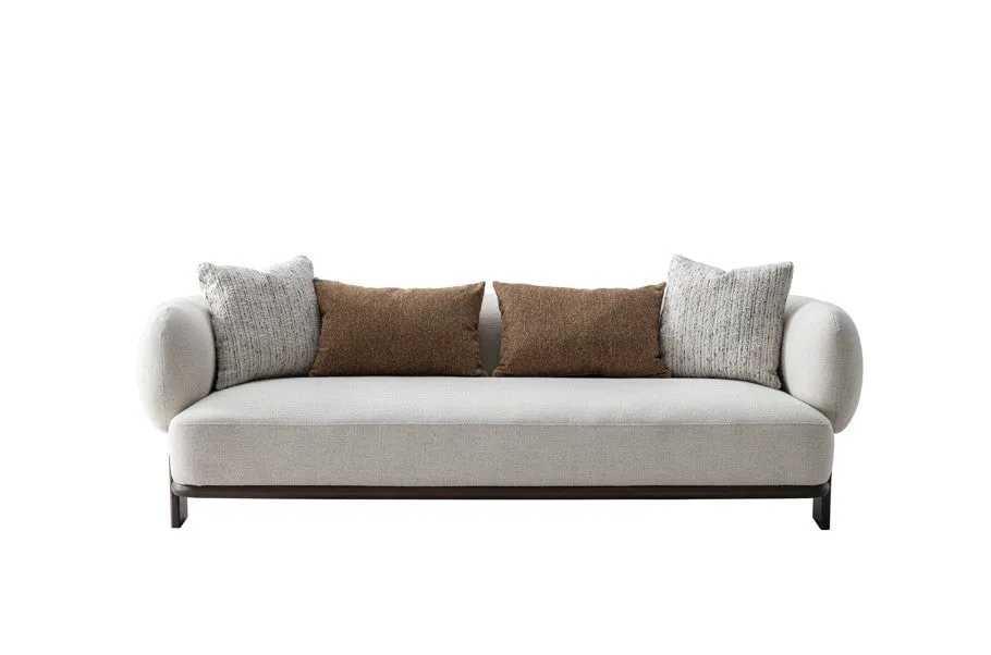 Sahra Sand Leaner Beige Sofa