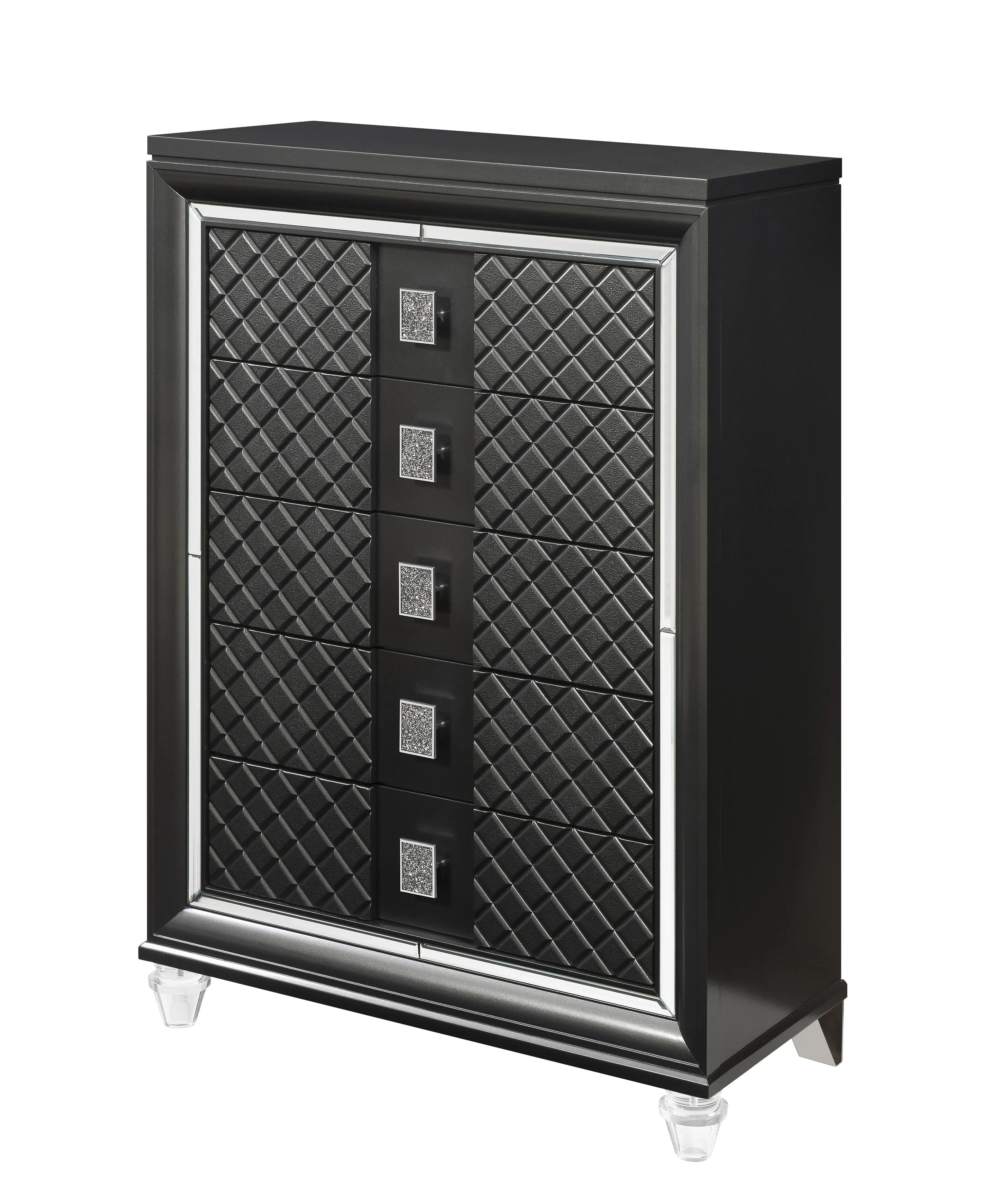 Sawyer Metallic Gray Chest