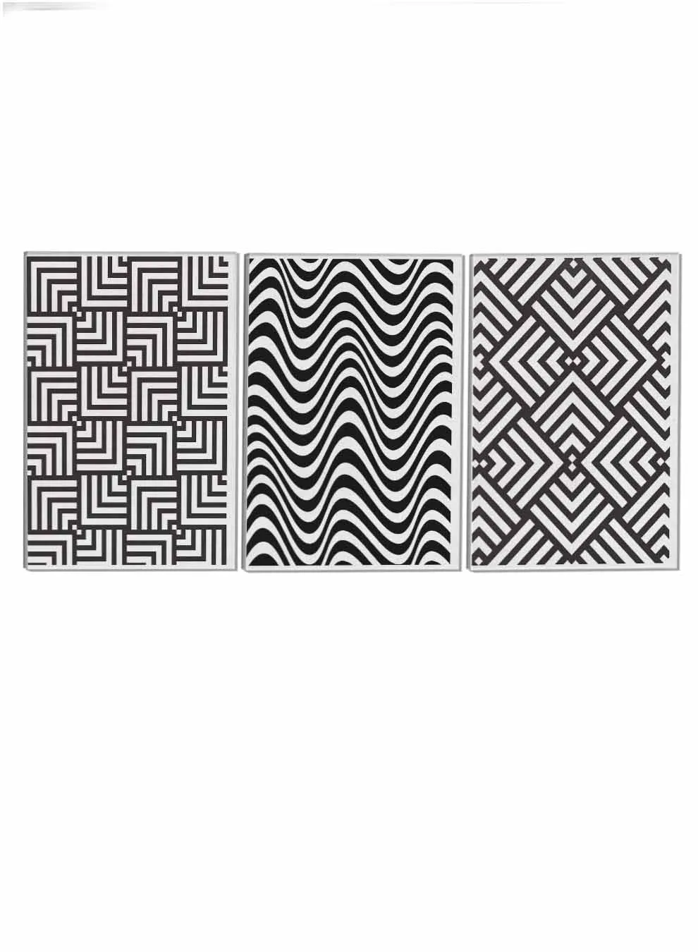 Seamless Geometric Pattern Paintings(set of 3)