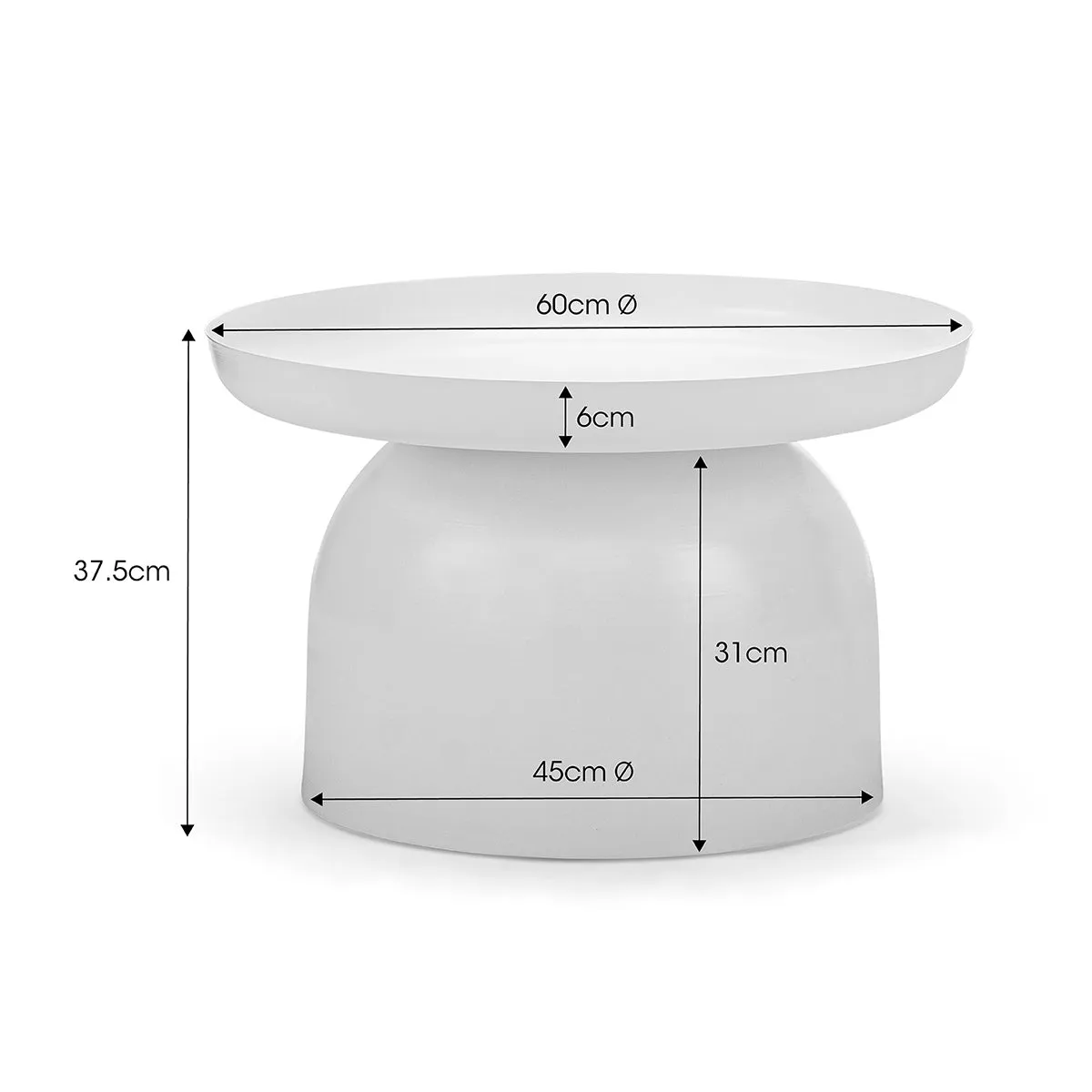 Sirkel Round Pedestal Coffee Table