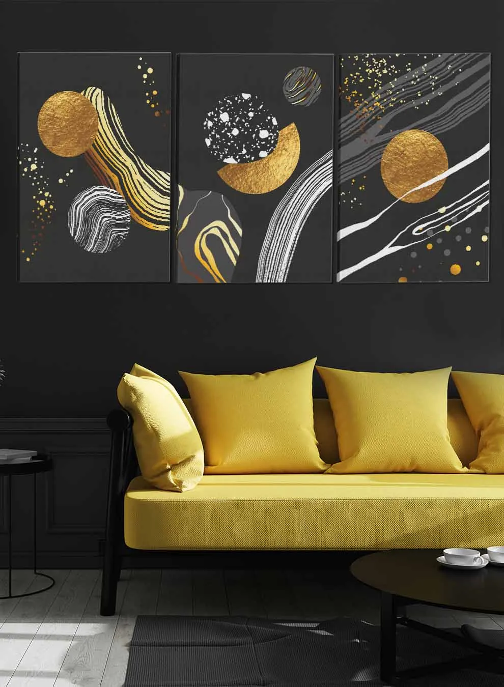 Space Abstract Paintings(set of 3)