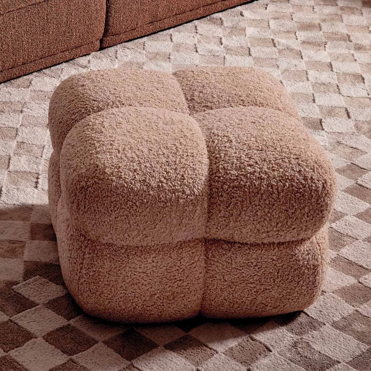 Stella Fur Ottoman