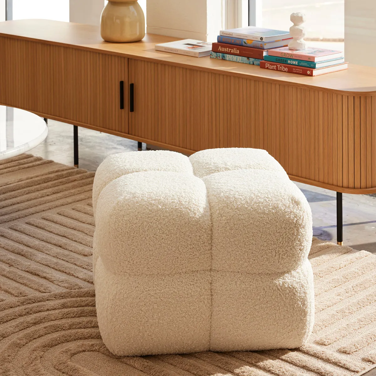 Stella Fur Ottoman