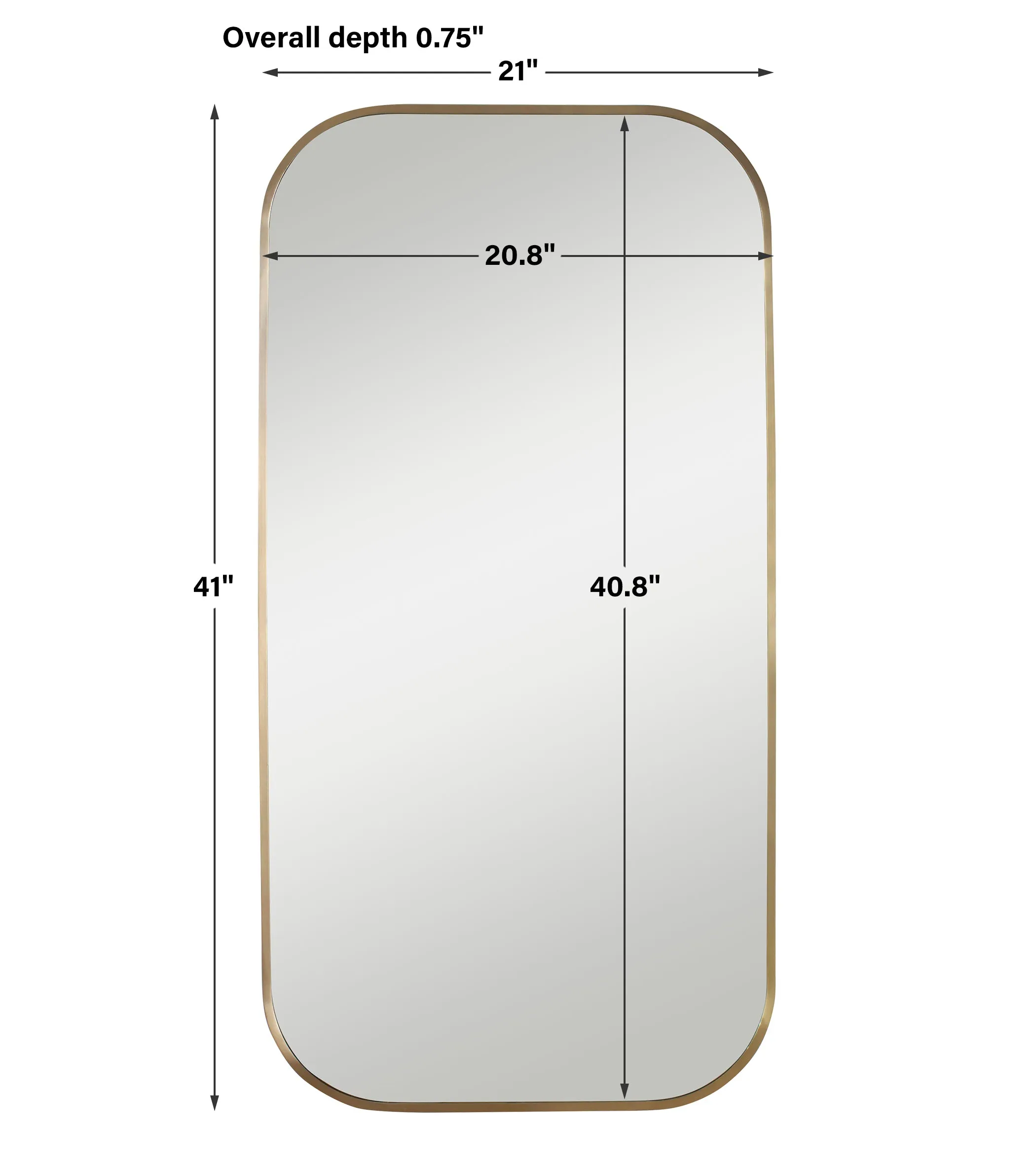 Taft Brass Mirror