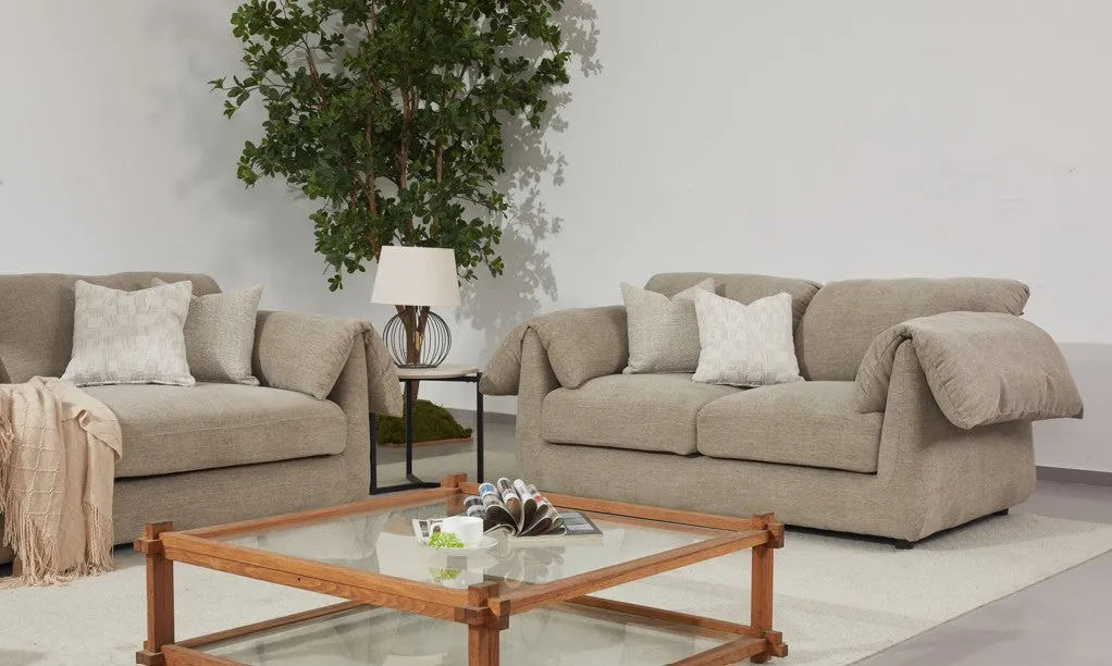 Tera gray brown sofa set