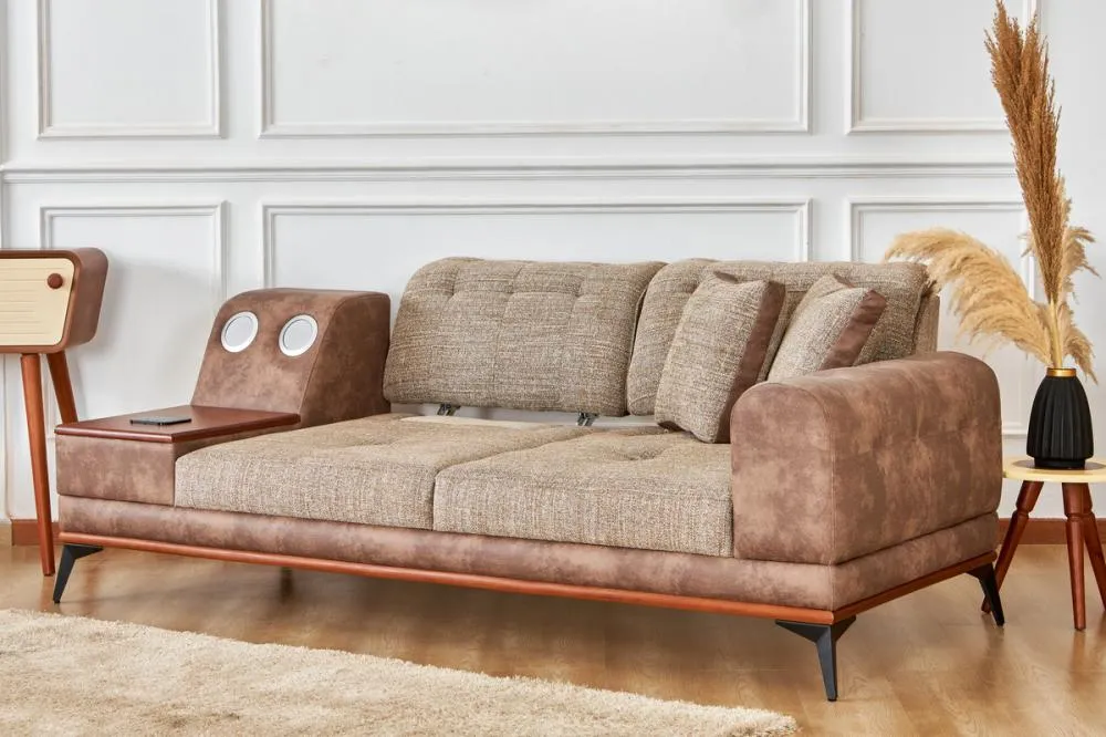 Three-Seater Sofa from Maiden Home, Brown - 220x75x75 cm M110453303