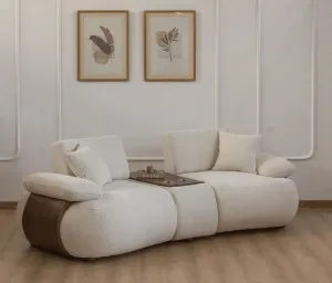 Three-Seater Sofa from Outar, White - 220x75x75 cm M110453365