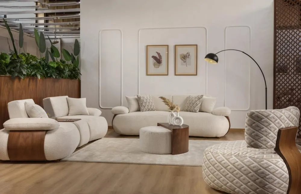 Two-Seater Sofa from Outar, White - 190x75x75 cm M110453364