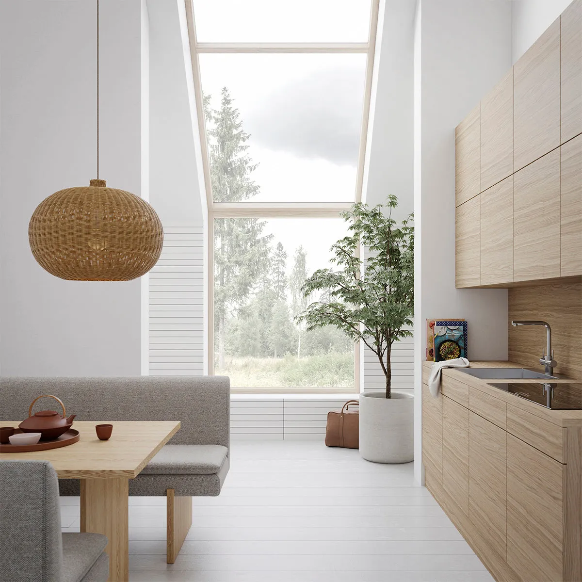 Umi Fabric Dining Sofa