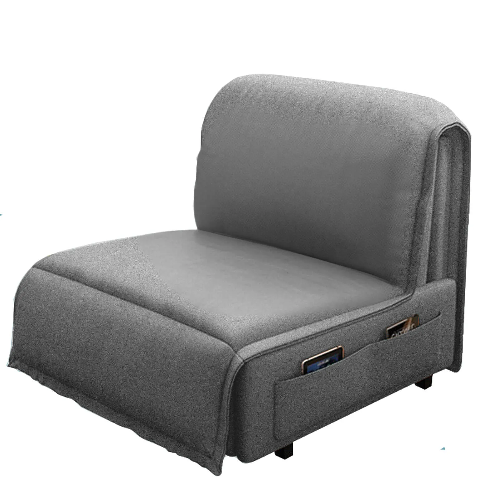 Velvet 2 in 1 Chairbed - Gray - Bueno
