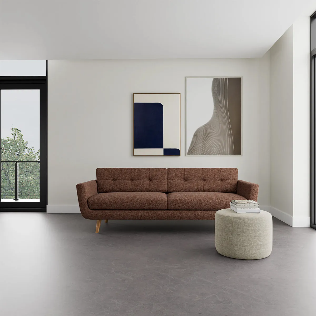 Vera Boucle 3 Seater Sofa