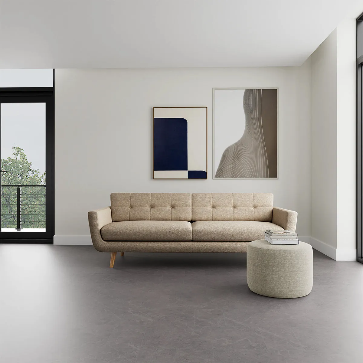 Vera Boucle 3 Seater Sofa