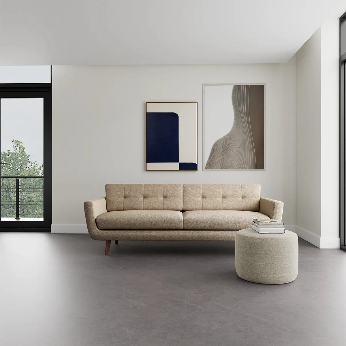 Vera Boucle 3 Seater Sofa
