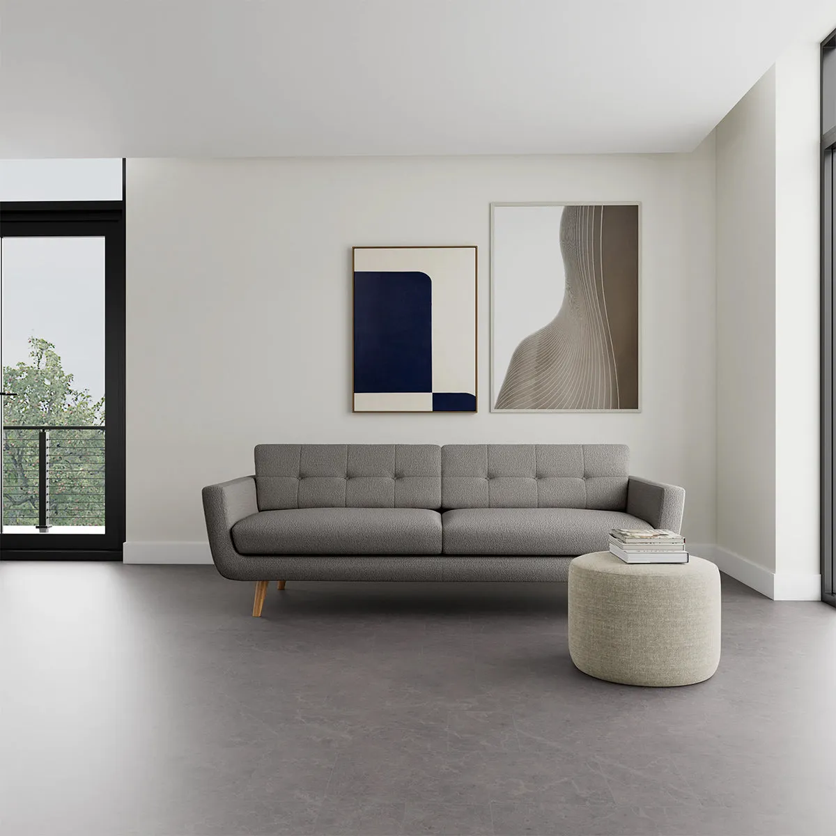 Vera Boucle 3 Seater Sofa