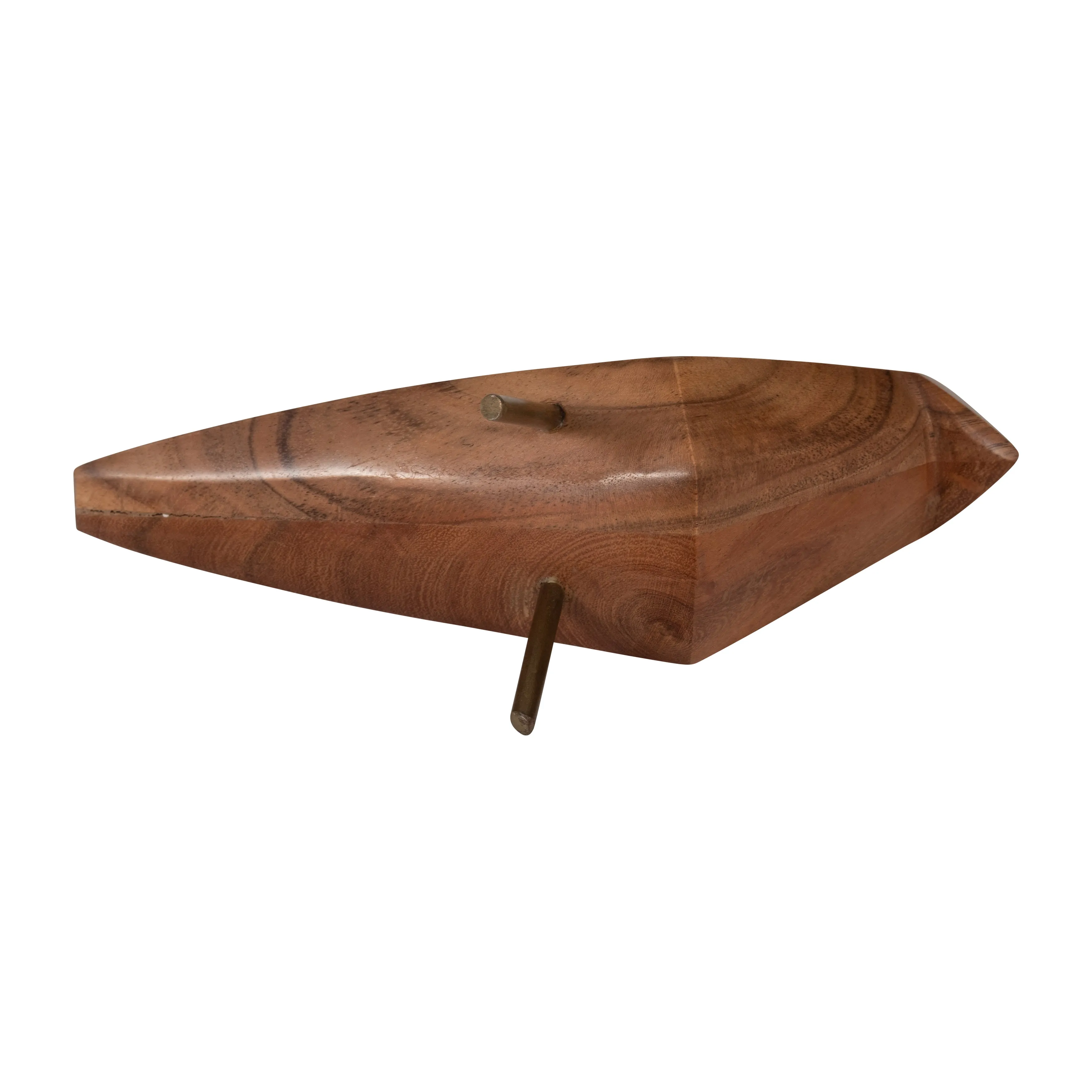 WOOD, 7" STANDING BIRD, BROWN