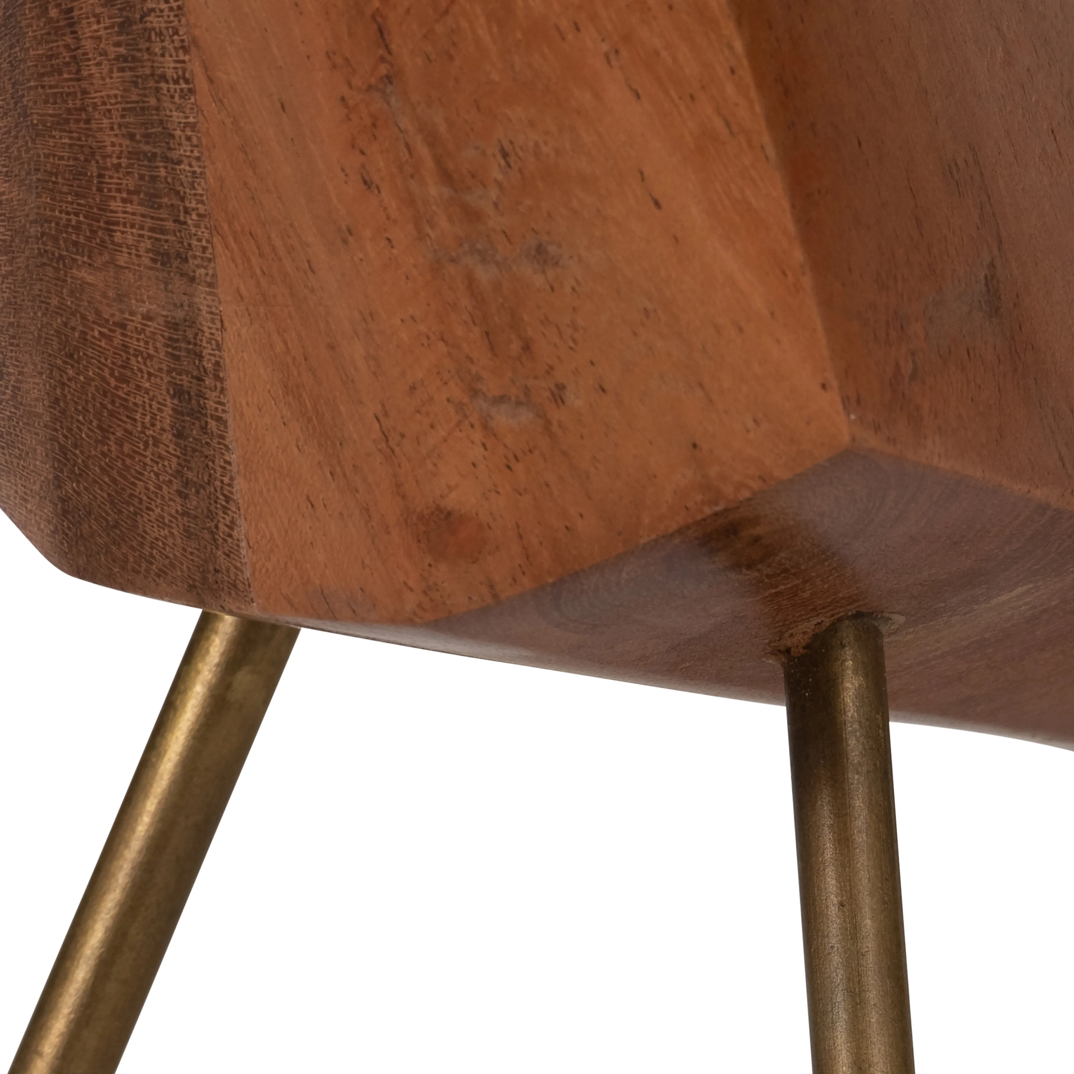 WOOD, 7" STANDING BIRD, BROWN