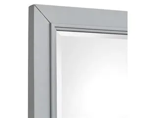 Wood Landscape Mirror - White SU