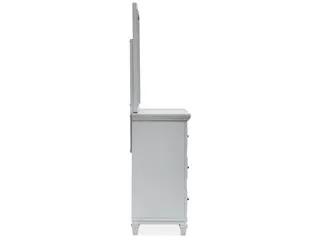 Wood Landscape Mirror - White SU