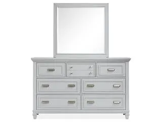 Wood Landscape Mirror - White SU