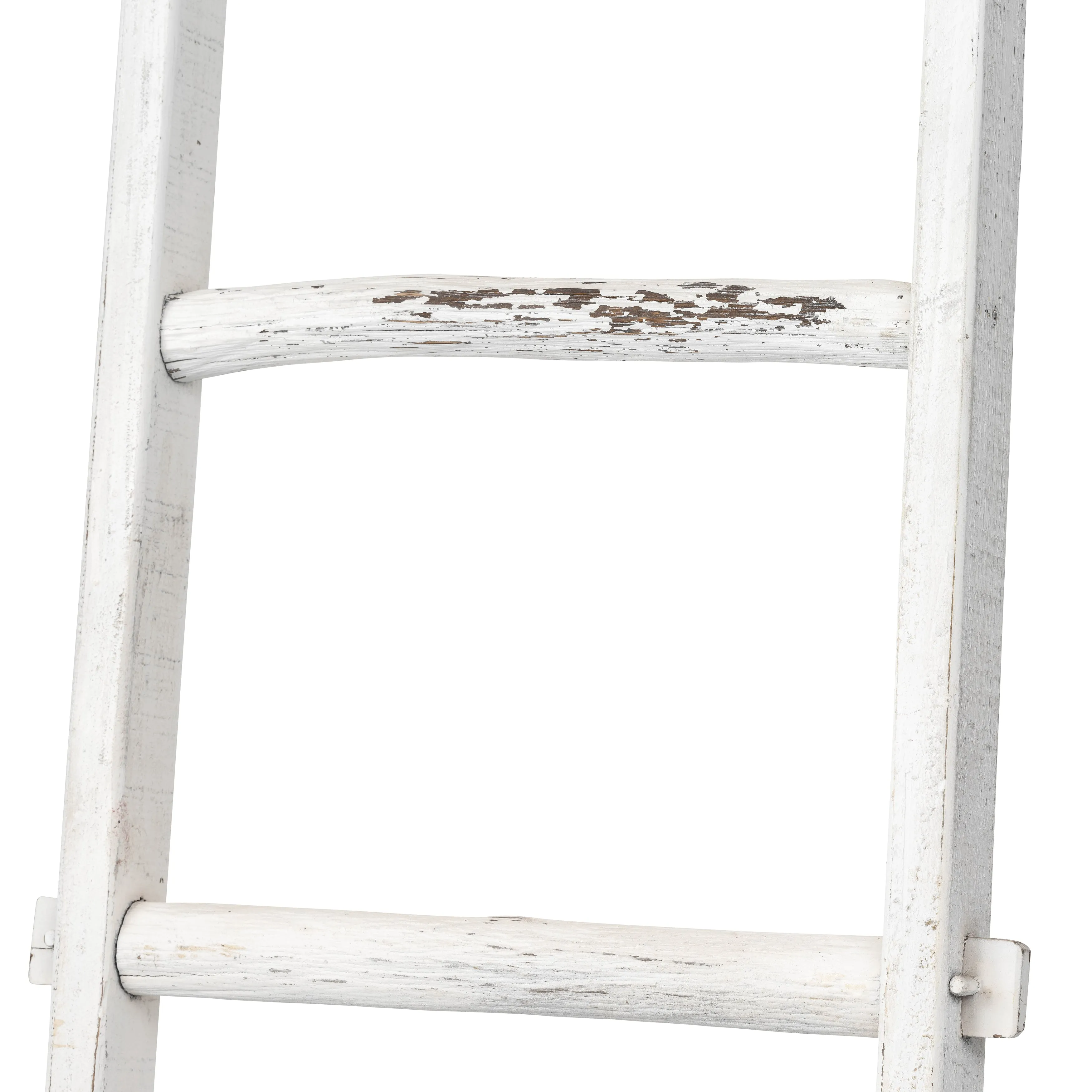 WOODEN , DECORATIVE 76" LADDER, WHITE
