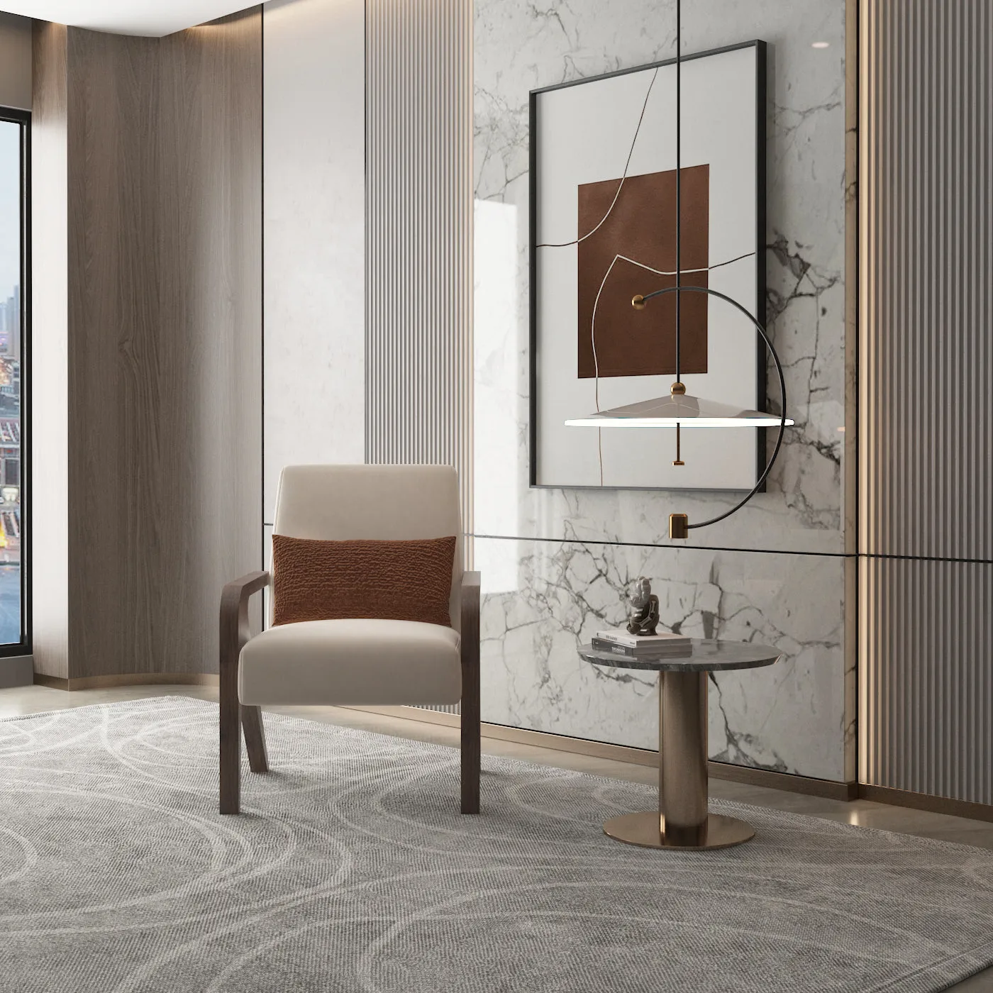 Zan Boucle Chair size 72x75x93 cm